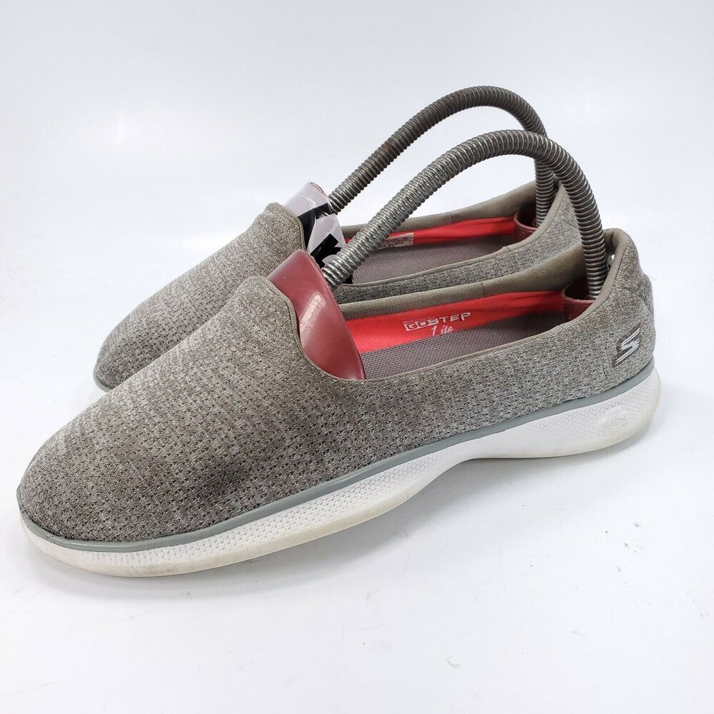 Skechers Gostep Lite Dynamic Athletic Walking Shoe Womens Size 7.5 14475 Gray